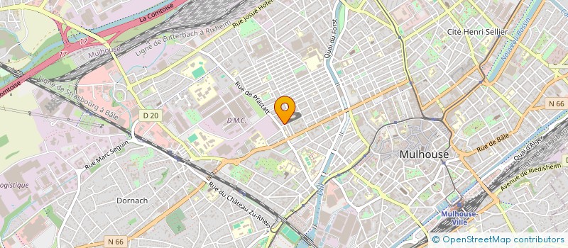 localisation de l'entreprise ASSOCIATION DIESES ET BEMOLS  PFASTATT