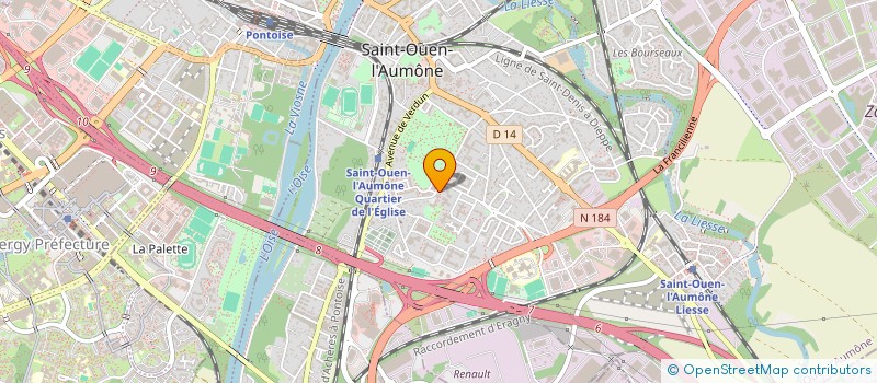 localisation de l'entreprise ASSOCIATION DIFFERENCE BLEUE  SAINT-OUEN-L'AUMONE