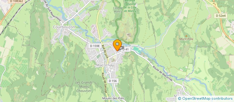 localisation de l'entreprise ASSOCIATION DIFFUSION MUSIQUE  MACORNAY