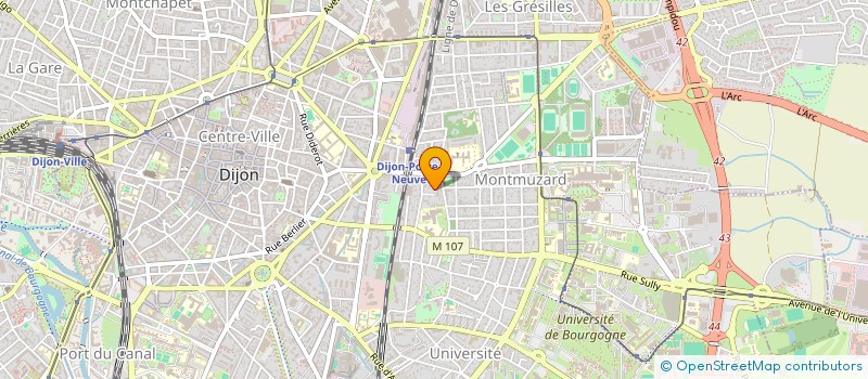 localisation de l'entreprise ASSOCIATION DIJONNAISE DE PSYCHOLOGIE à DIJON