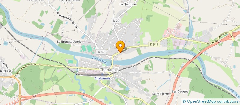 localisation de l'entreprise ASSOCIATION DIOCESAINE  CHABANAIS