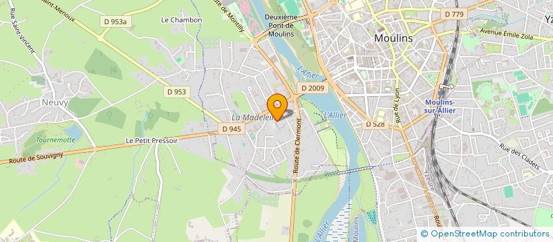 localisation de l'entreprise ASSOCIATION DIOCESAINE DE L'IMMOBILIER DE L'ENSEIGNEMENT CATHOLIQUE DE L'ALLIER  MOULINS