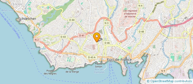 localisation de l'entreprise ASSOCIATION DIOCESAINE DE PASTORALE CATECHETIQUE MARTINIQUE  FORT-DE-FRANCE