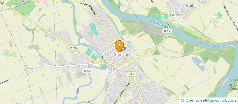 localisation de l'entreprise ASSOCIATION DIOCESAINE DE TOULOUSE PAROISSE DE GRENADE  GRENADE