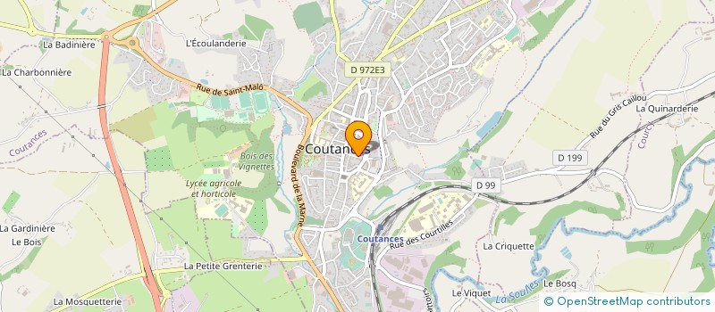 localisation de l'entreprise ASSOCIATION DIOCESAINE DES AUMONERIES DE L'ENSEIGNEMENT PUBLIC DE LA MANCHE  COUTANCES