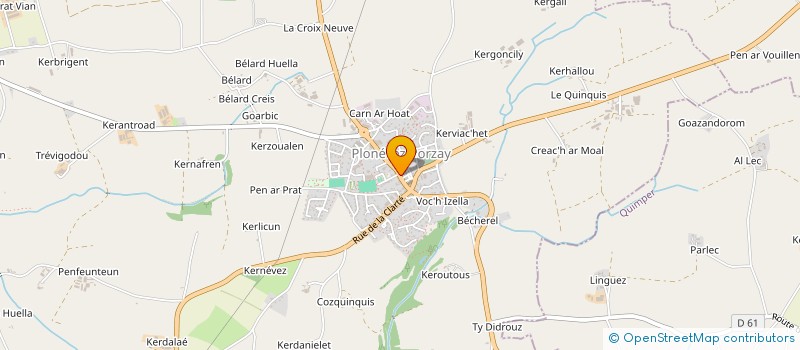 localisation de l'entreprise ASSOCIATION DIOCESAINE DU PORZAY  PLONEVEZ-PORZAY