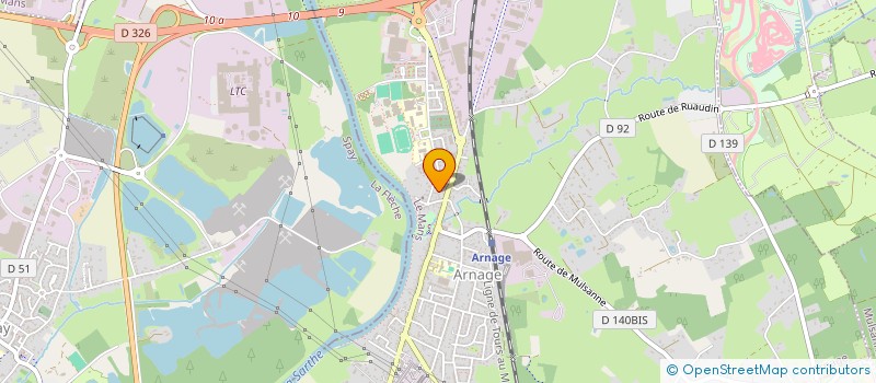 localisation de l'entreprise ASSOCIATION DIOCESAINE PAROISSE ARNAGE  ARNAGE