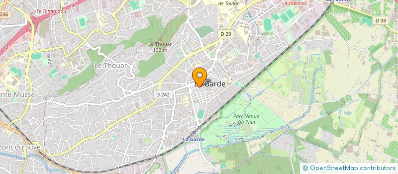 localisation de l'entreprise ASSOCIATION DIOCESENE PAROISSE DE LA GARDE à LA GARDE
