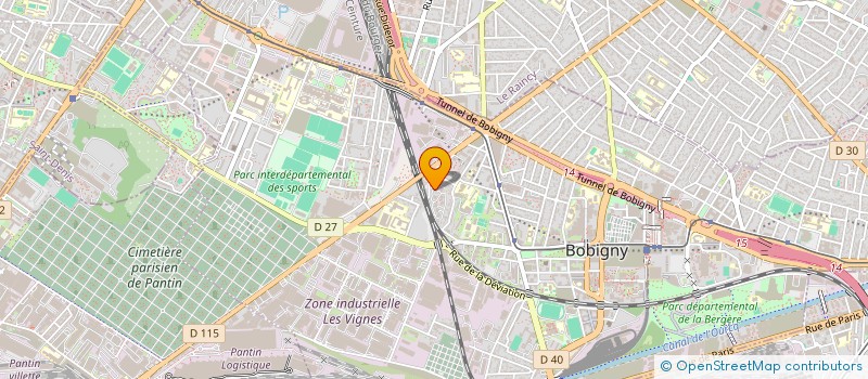 localisation de l'entreprise ASSOCIATION DIOUNGO KENEYA  BOBIGNY