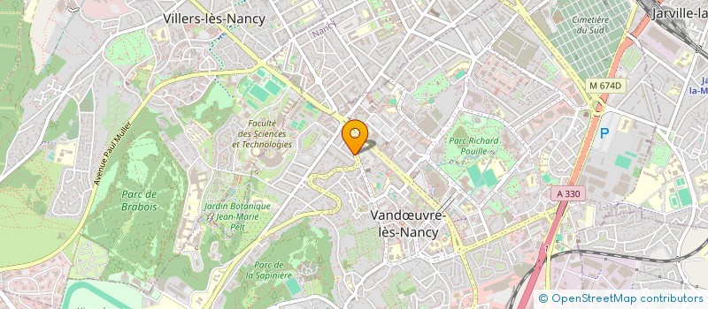 localisation de l'entreprise ASSOCIATION DIRTEAST  VANDUVRE-LES-NANCY