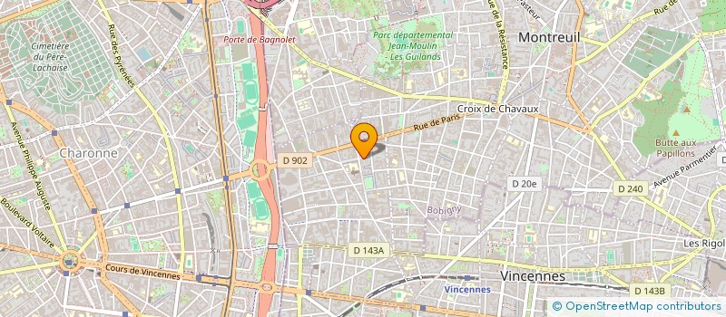 localisation de l'entreprise ASSOCIATION DIS VOIR à MONTREUIL