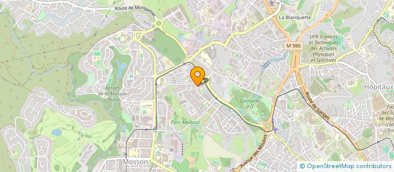 localisation de l'entreprise ASSOCIATION DISPOSITIF D'APPUI A LA COORDINATION DAC 34  GRABELS