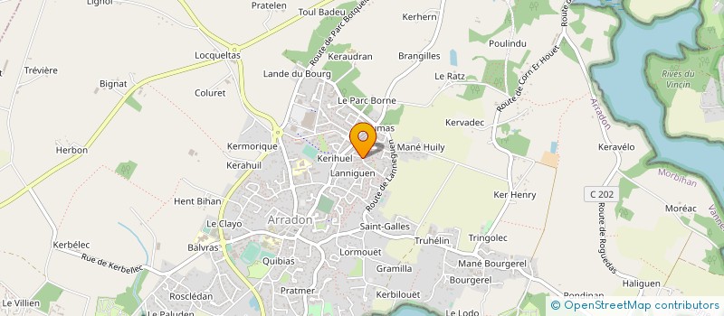 localisation de l'entreprise ASSOCIATION DISPOSITIF PREVISIONNEL DE SECOURS DU MORBIHAN. à ARRADON