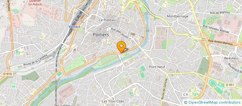localisation de l'entreprise ASSOCIATION DIVANO à POITIERS