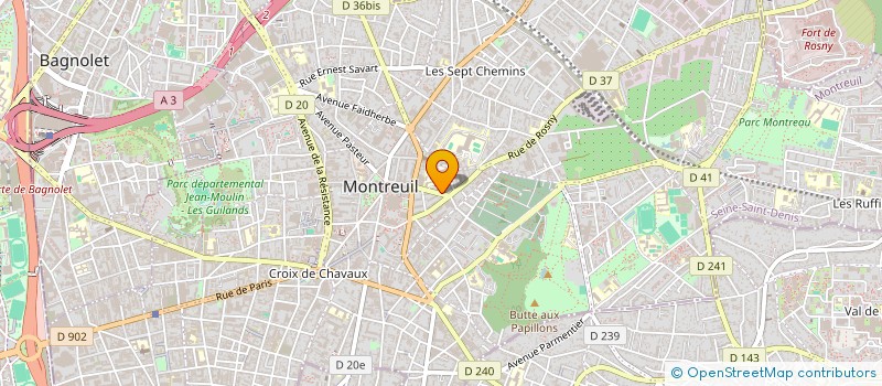 localisation de l'entreprise ASSOCIATION DIVATEAMENTO à MONTREUIL