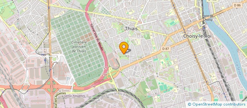 localisation de l'entreprise ASSOCIATION DIVERTIMENTO  THIAIS