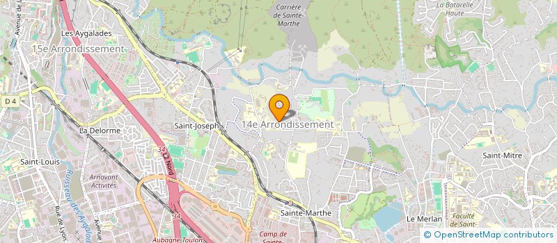 localisation de l'entreprise ASSOCIATION DJEF-EVENT'S  MARSEILLE 14EME