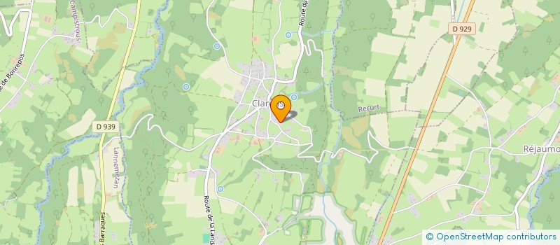 localisation de l'entreprise ASSOCIATION DJEJE 65  CLARENS