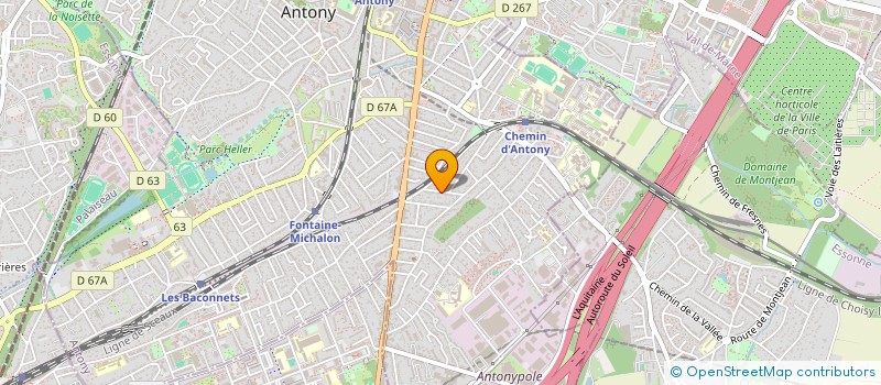 localisation de l'entreprise ASSOCIATION DJELYA  ANTONY