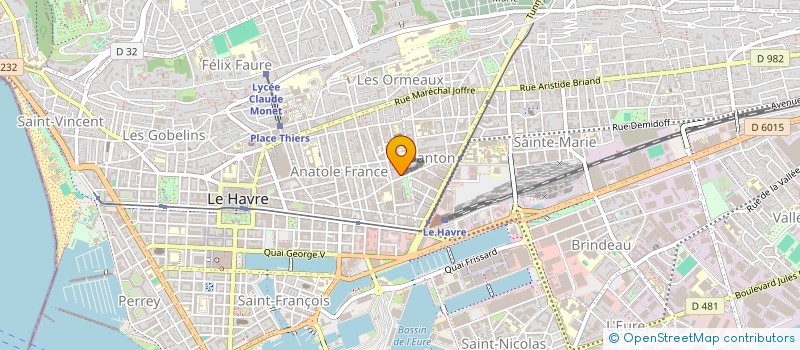 localisation de l'entreprise ASSOCIATION DJOWAMON  LE HAVRE