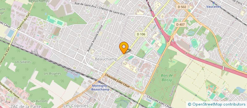 localisation de l'entreprise ASSOCIATION DMK  BEAUCHAMP