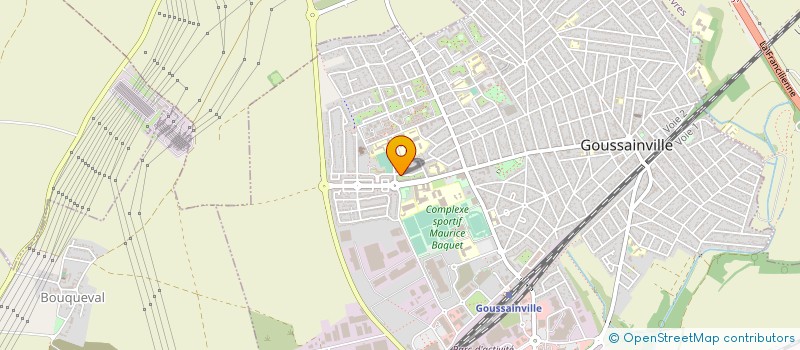 localisation de l'entreprise ASSOCIATION DOJO CLUB  GOUSSAINVILLE