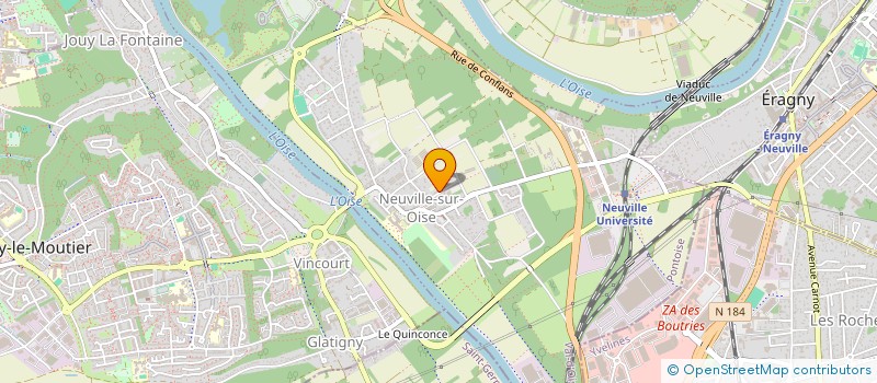 localisation de l'entreprise ASSOCIATION DOJO NEUVILLOIS-ESPACE FORME  NEUVILLE-SUR-OISE