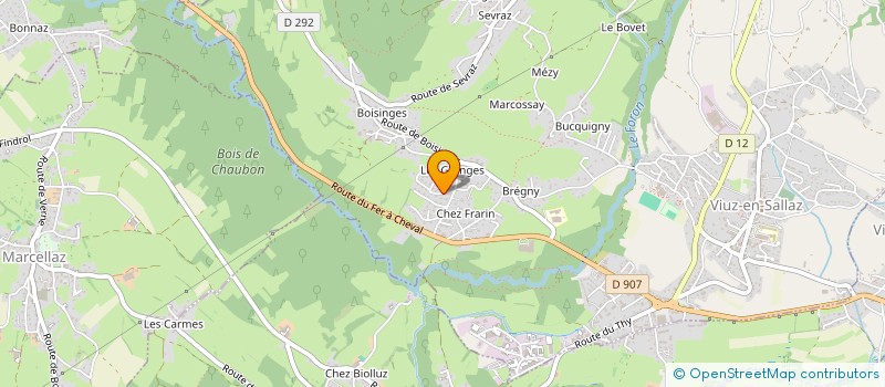 localisation de l'entreprise ASSOCIATION DOJOS ARVE 74  VIUZ-EN-SALLAZ