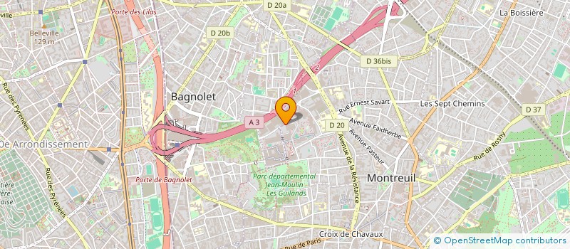 localisation de l'entreprise ASSOCIATION DOM'AIDE à MONTREUIL