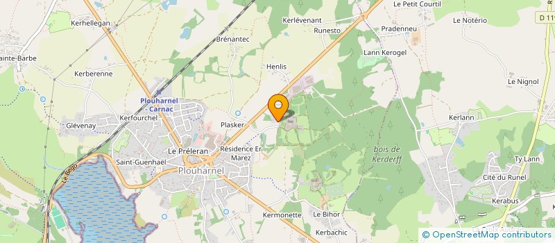 localisation de l'entreprise ASSOCIATION DOM DELATTE  PLOUHARNEL