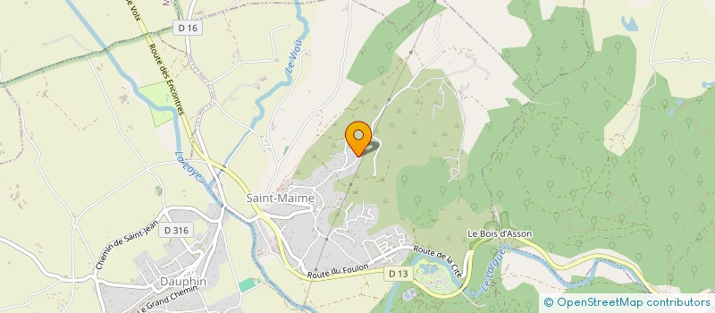 localisation de l'entreprise ASSOCIATION DOMAINE DE LA PRINCESSE  SAINT-MAIME