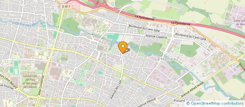 localisation de l'entreprise ASSOCIATION DOMAINE DES JONQUIERES ET DES LILAS à PAU