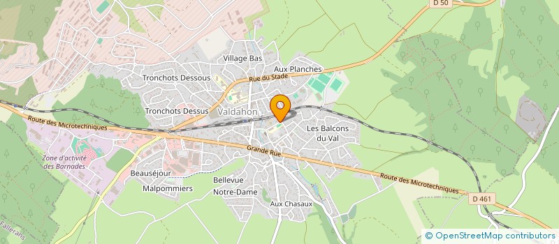 localisation de l'entreprise ASSOCIATION DOMICILE SERVICES DU DOUBS à VALDAHON