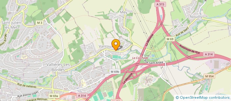 localisation de l'entreprise ASSOCIATION DOMINFO  VANTOUX