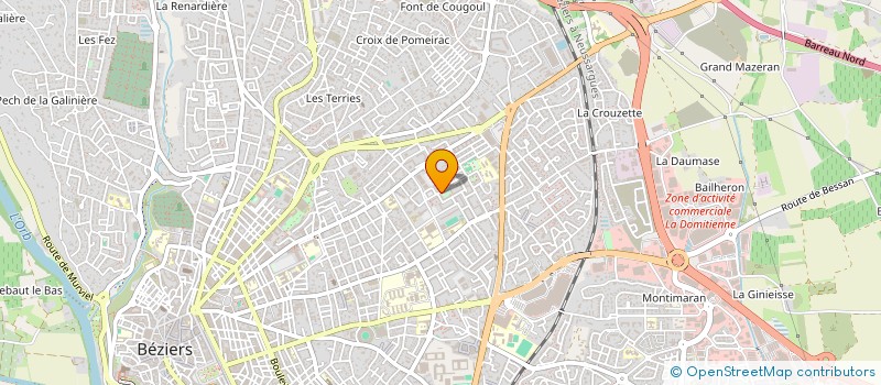 localisation de l'entreprise ASSOCIATION DOMMAGES  BEZIERS