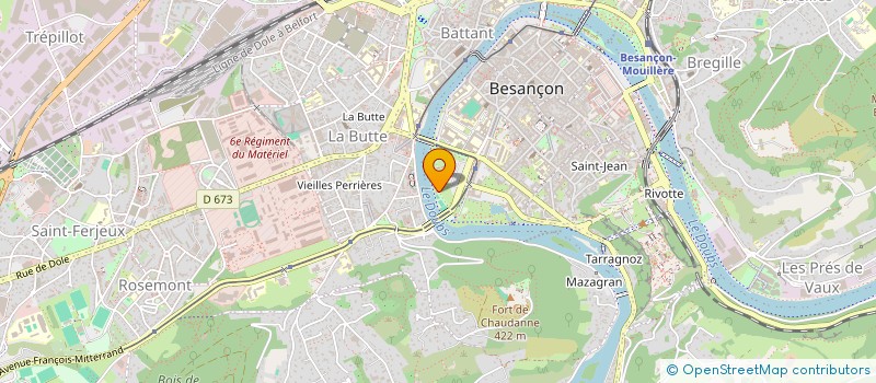 localisation de l'entreprise ASSOCIATION DON QUICHOTTE  BESANCON