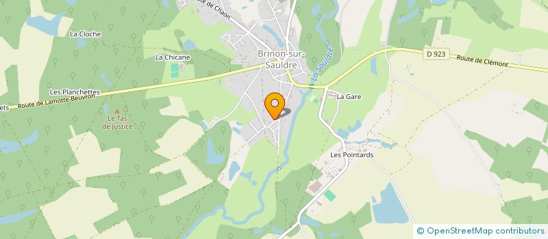 localisation de l'entreprise ASSOCIATION DONNEURS DE SANG BENEVOLE SAULDRE & SOLOGNE  ARGENT-SUR-SAULDRE