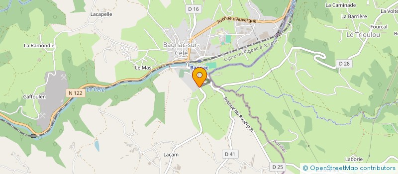 localisation de l'entreprise ASSOCIATION DOREMI  BAGNAC-SUR-CELE