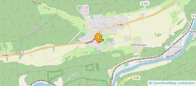 localisation de l'entreprise ASSOCIATION DOUBS'TEO  RIGNEY