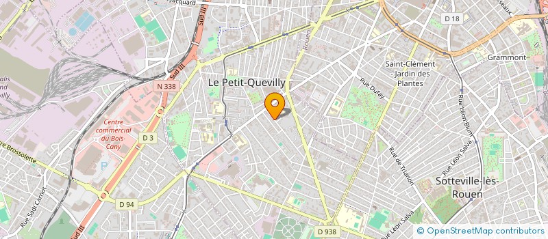 localisation de l'entreprise ASSOCIATION DOUCEUR URBAINE  LE PETIT-QUEVILLY