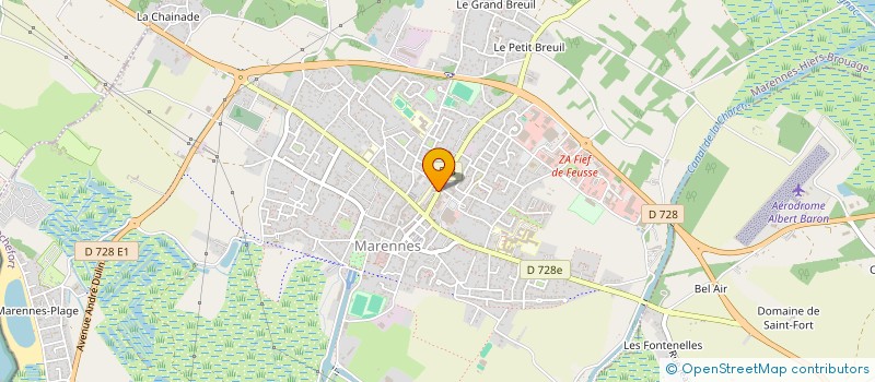 localisation de l'entreprise ASSOCIATION DOUDOU ET COMPAGNIE  MARENNES-HIERS-BROUAGE