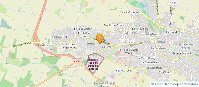 localisation de l'entreprise ASSOCIATION DOUESSINE POUR L'ACCUEIL DES MIGRANTS  DOUE-EN-ANJOU