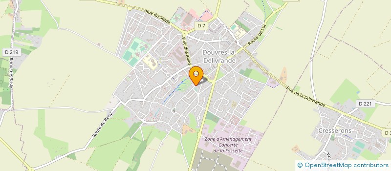 localisation de l'entreprise ASSOCIATION DOUVRAISE ANIMATION JEUNES à DOUVRES-LA-DELIVRANDE