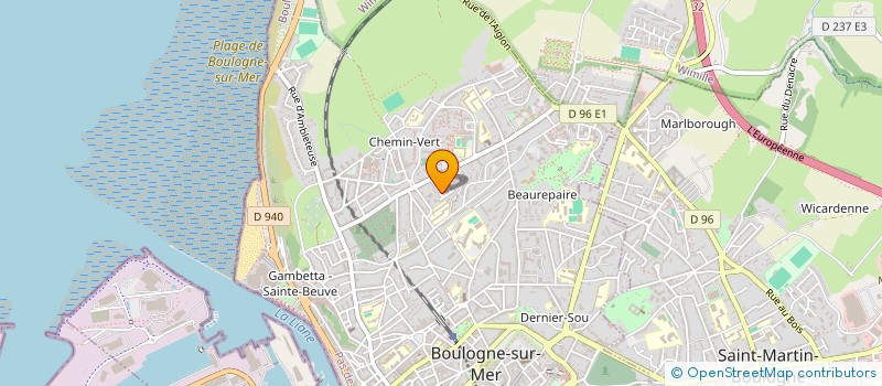 localisation de l'entreprise ASSOCIATION DRAGON COTE D'OPALE à BOULOGNE SUR MER