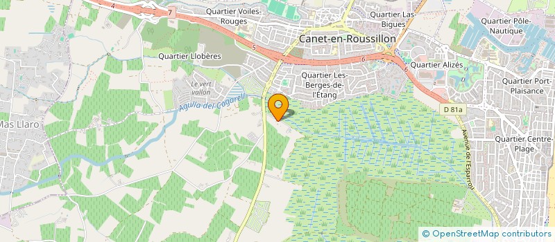 localisation de l'entreprise ASSOCIATION DRESSAGE CANETOIS  CANET-EN-ROUSSILLON