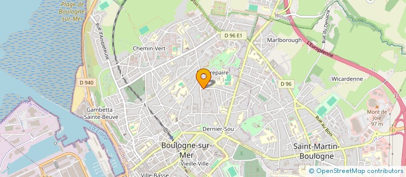 localisation de l'entreprise ASSOCIATION DRIVERS COTE D OPALE à BOULOGNE-SUR-MER