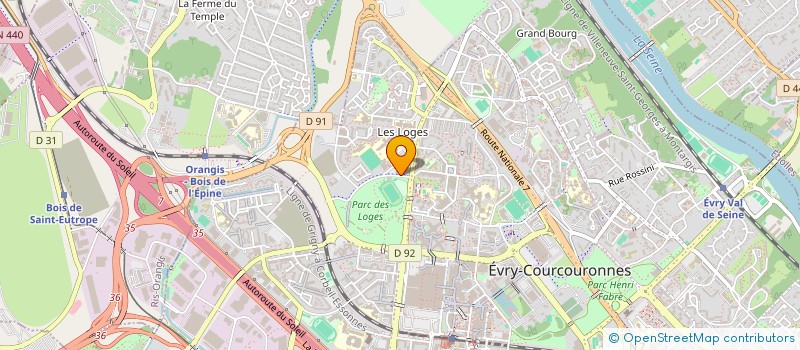 localisation de l'entreprise ASSOCIATION DROIT AU LOGEMENT à EVRY-COURCOURONNES