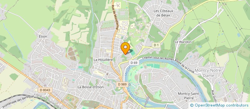 localisation de l'entreprise ASSOCIATION DROIT DE CITE  CHARLEVILLE-MEZIERES