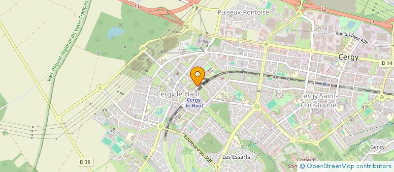 localisation de l'entreprise ASSOCIATION DROIT DE CITE CERGY  CERGY