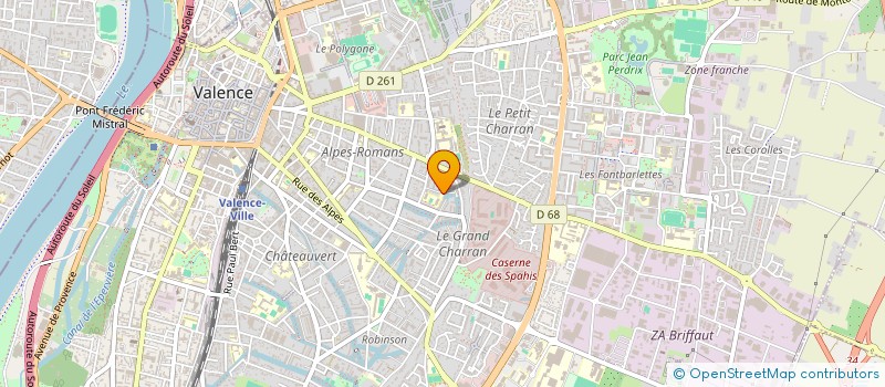 localisation de l'entreprise ASSOCIATION DROMOISE POUR LA LECTURE à VALENCE